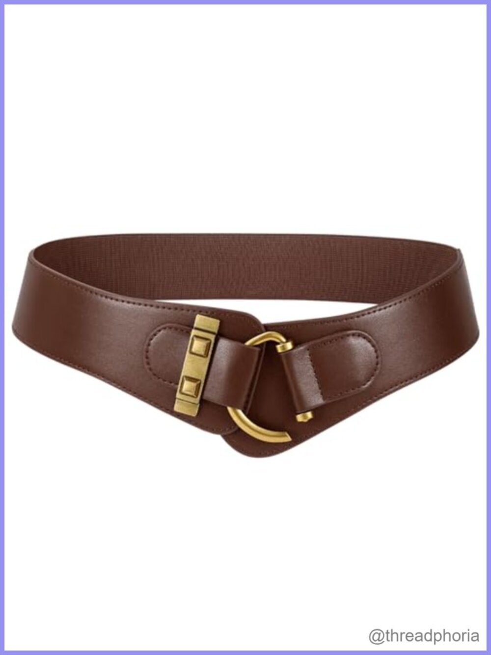 Women's Vintage Stretchy Wide Waist Belt Elastic Waistband for Dresses